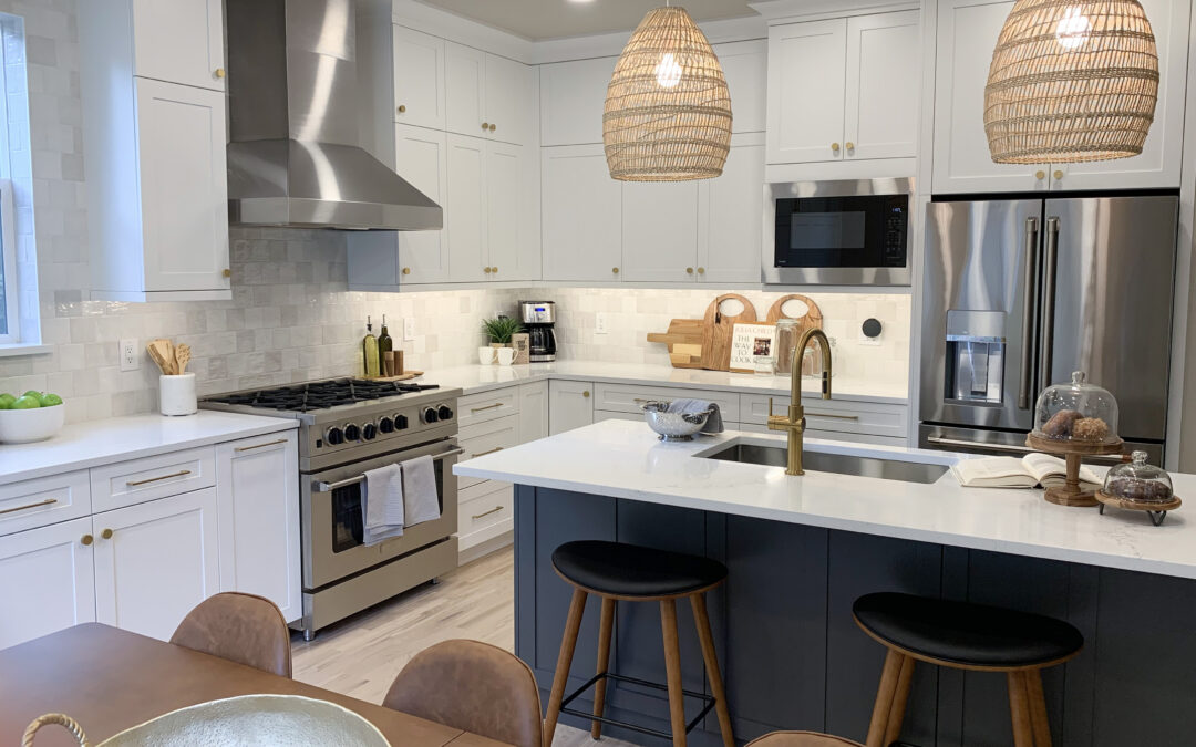 White Shaker Kitchen Reveal with Mid Century Kitchen Vibes!